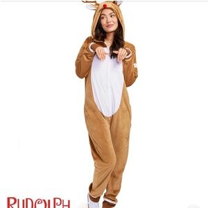 Tipsy Elves Rudolph the Red Nosed Reindeer Jump Suit Women’s Size L